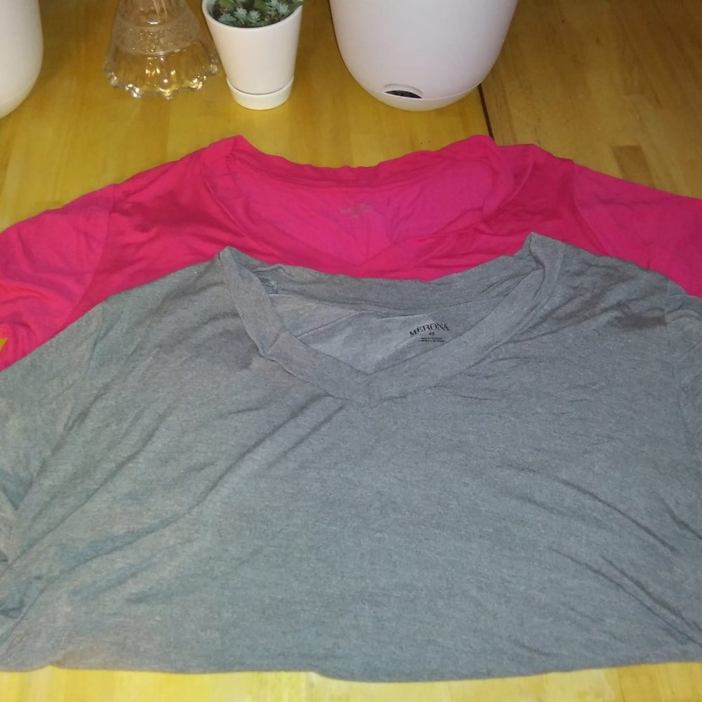 Lot of 2 NEW ladies size 4x Merona slinky tshirts